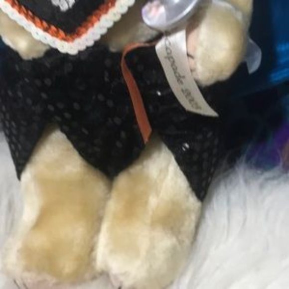 ๐ Escapade Plush Bear with a Sequin Diaper Bib Pacifier - Picture 7 of 10